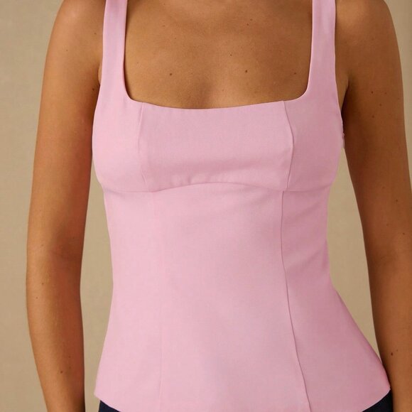 Pink Chic Women's Velvet Camisole - Picture 7 of 7
